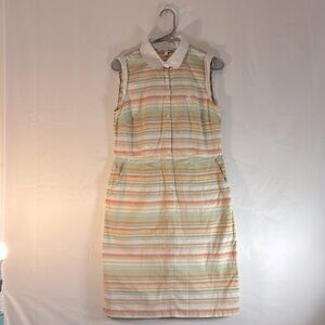 Brooks Brothers women’s button down pinstripe dress Size 8